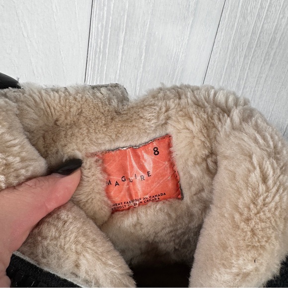 Maguire Leather Fur Lined Boots - Picture 9 of 9